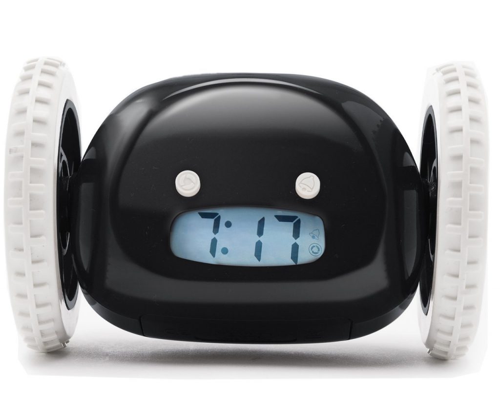 Clocky Alarm Clock on Wheels