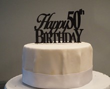 50th birthday cake topper