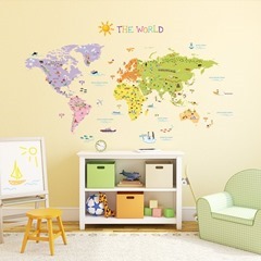 The World Map Wall Stickers