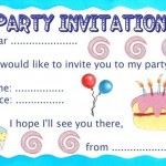 Party invitations