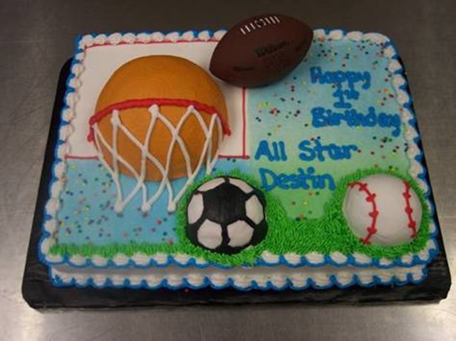 Sports Theme Cake