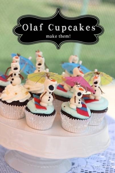 Olaf Cup Cakes