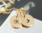 Personalized Key Chain with initials embossed