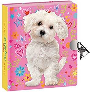 Peaceable Kingdom Puppy Love Lock and Key Diary