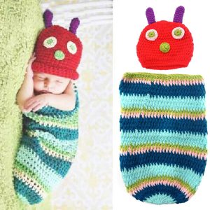 Caterpillar-Style Newborn Handmade Crochet