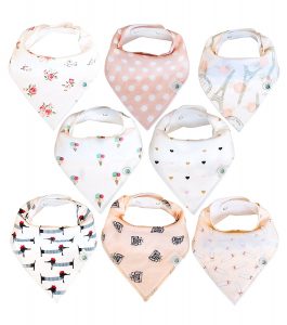  Baby Drool Bibs Gift Set