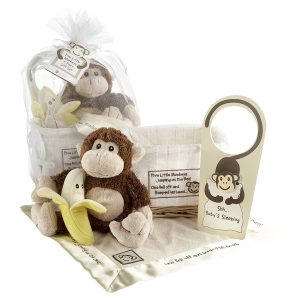 Baby Aspen Gift Set with Five Little Monkeys and a Keepsake
