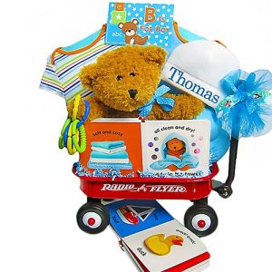 Baby wagon gift basket
