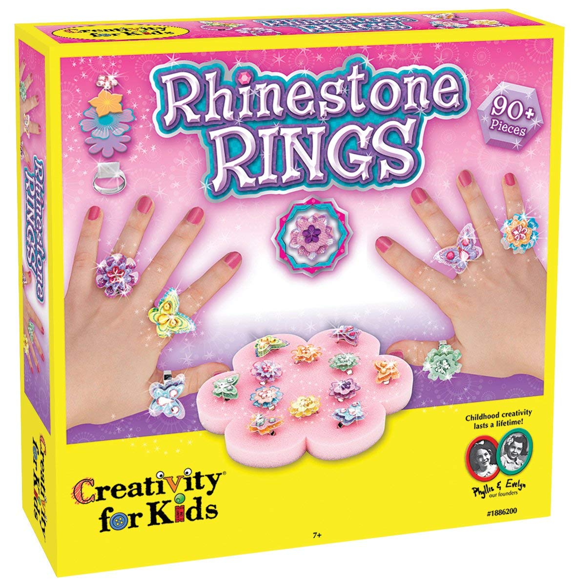 gift-for-14-year-old-girl-Rhinestone ring making kit