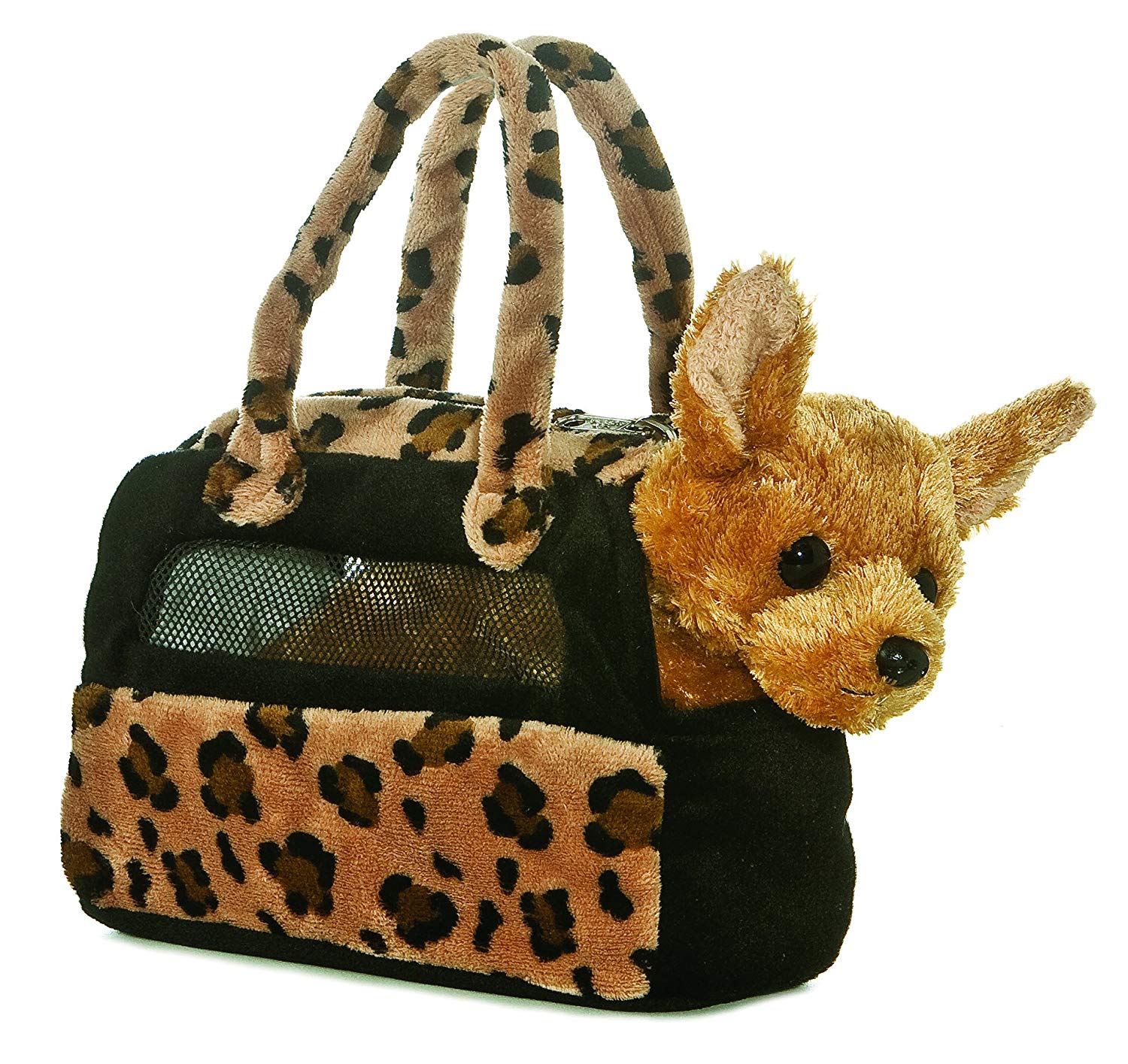 gift-for-14-year-old-girl-Aurora World Fancy Pals plush purse pet carrier