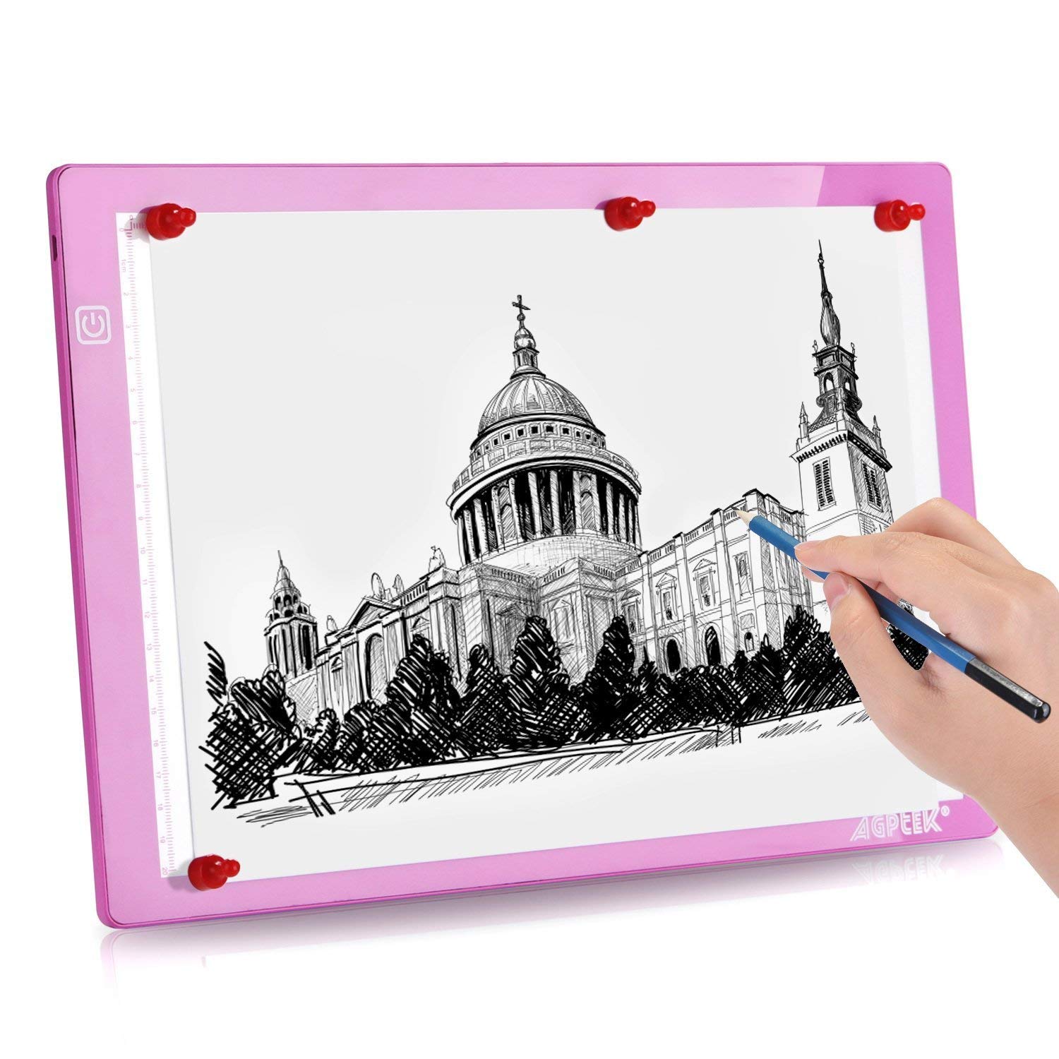 Image magnetic LED artcraft tracing light pad
