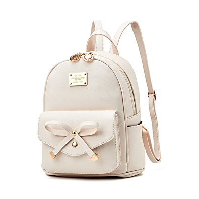Fayland girls bowknot mini leather backpack purse
