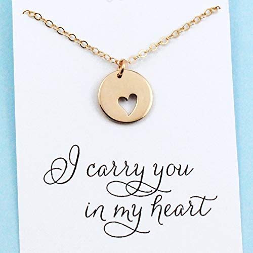 Remembrance charm i carry your heart in mine