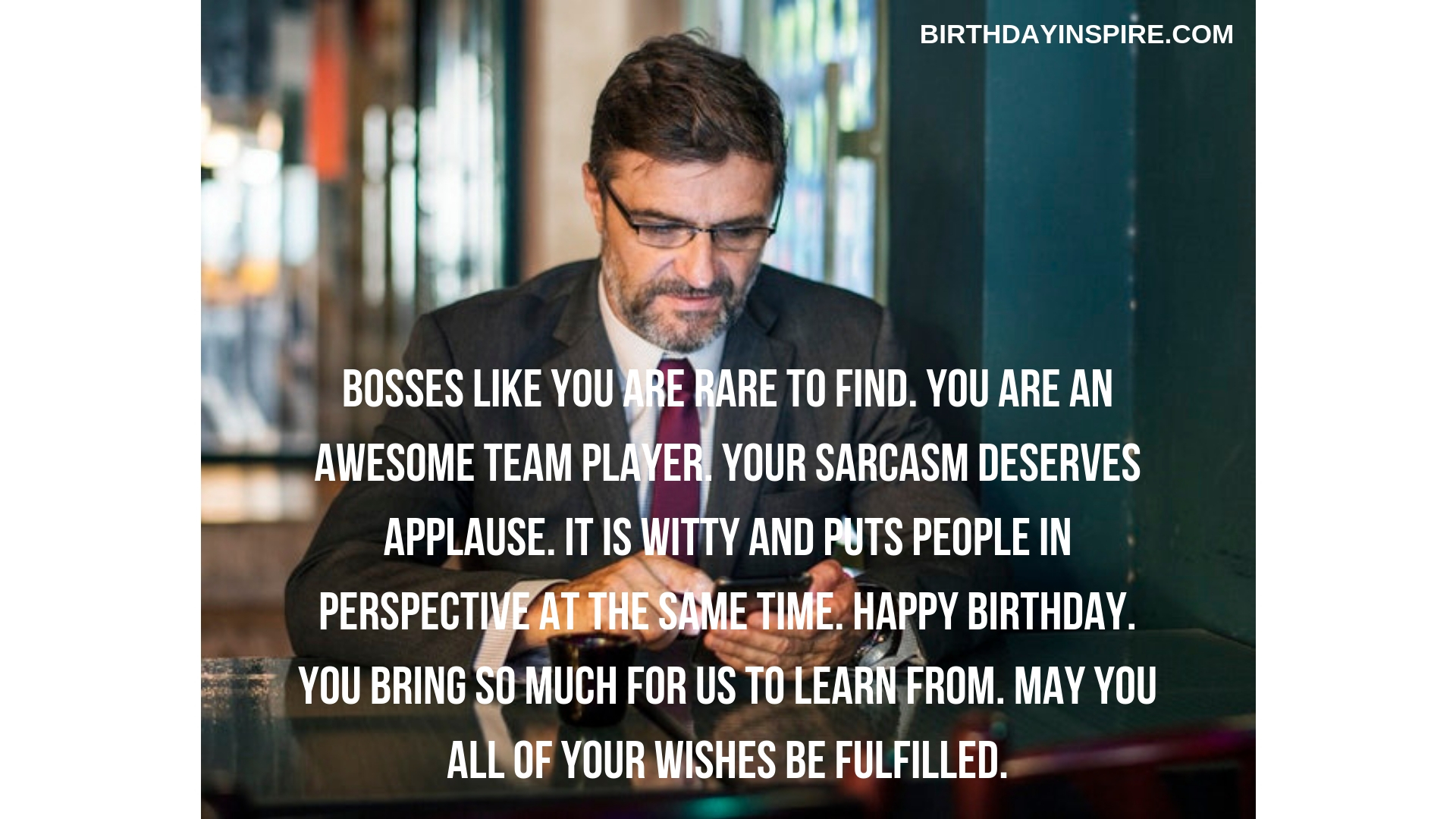BIRTHDAY WISHES FOR BOSS