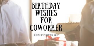 BIRTHDAY WISHES FOR COWORKER
