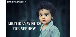 BIRTHDAY WISHES FOR NEPHEW FROM AUNT