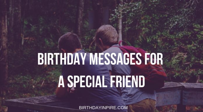 Birthday Messages For A Special Friend