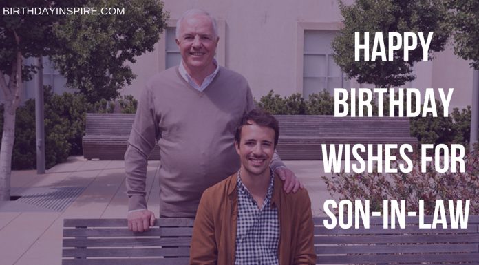 Birthday Wishes For Son-in-law