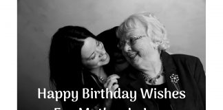 birthday wishes for mother in law