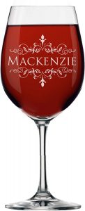 Any Year Personalized Red Wine Glass