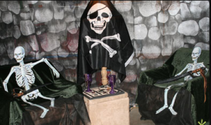 Garage maker Halloween Living room