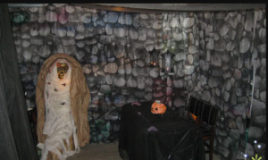 Garage maker Halloween buffet