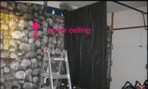 Garage maker Halloween over ceiling